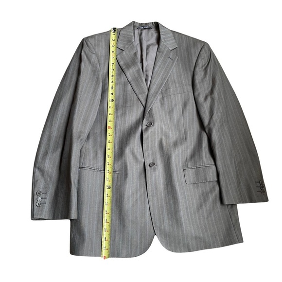 Collezioni L’Uomo Made In Italy Seta Silk And Wool Mens 2 Button Blazer Size 40R - Picture 4 of 13